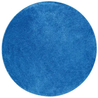 Snapstyle Palace Hochflor Shaggy Teppich 100 x 100 cm Blau