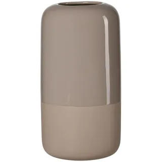 Vase , Braun , Keramik , 14.5x29.5x14.5 cm , zum Stellen, auch für frische Blumen geeignet , Dekoration, Vasen, Keramikvasen