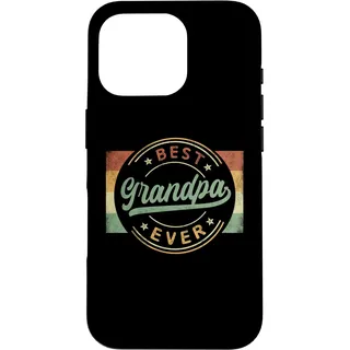 Hülle für iPhone 16 Pro Best Grandpa Ever Emblem Father's Day Grandpa Gifts Funny