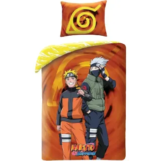 MCU Naruto Shippuden Anime Bettwäsche 140x200 +70x90 cm Baumwolle