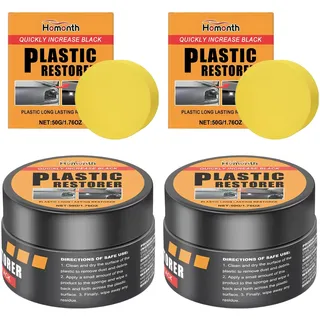 2 Stück Auto Innenraum Reinigungscreme,Interior Cleaning Paste,Autopflege Ledercreme für Innenräume,Car Interior Renovation Maintenance Cleaning Cream,für Sitze,auto Zubehör Innen-raum,inkl 2 Schwamm