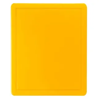 Stalgast Schneidebrett, HACCP, GN 1/2, spülmaschinenfest, Praktisches Schneidbrett, 12 mm zum Schneiden und Servieren, Gelb für rohes Geflügel