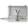 Divina Schultertasche Kunstleder Silber/Grau