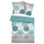 Ornamental Blau 155 x 220 cm 80 x 80 cm