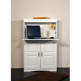 VOGL Möbelfabrik Sekretär »HANS, Schreibtisch, «, kompakter PC-Schrank im Landhausstil, Breite 78 cm, Made in Germany VOGL Möbelfabrik perl weiß