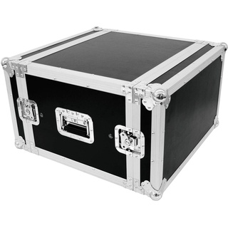 ROADINGER Verstärkerrack SP-2, 6HE, Shock-Proof | Flightcase für 483-mm-Geräte (19"), stoßfest | 9 mm mehrschichtig verleimtem Holz, schwarz laminiert