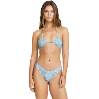 Bade-Shirt BILLABONG "Trippin Tides", Damen, Gr. XL, Cup B, blau (denim), Obermaterial:78% Nylon 22% Elasthan;, Bikini-Oberteile Bade-Shirt