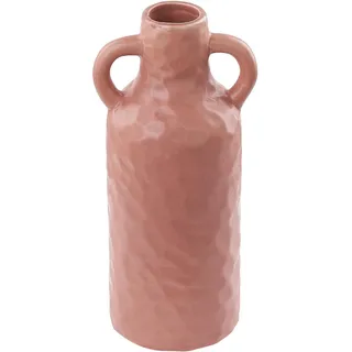 Beliani Blumenvase Porzellan rosa Drama , Keramik , 24 cm , Dekoration, Vasen, Keramikvasen