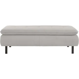 Home affaire Hockerbank "Birkholm" passend zur Serie "Birkholm", B/T/H: 137/65/44 cm, silber