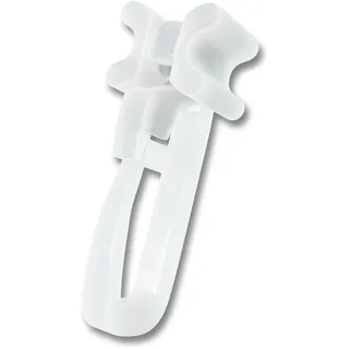 dekondo Kunststoff, 100 Faltengleiter X-Gleiter mit Gelenk für Gardinenschienen mit 6mm Laufausschnitt