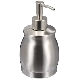 Relaxdays Seifenspender, 390 ml, silber