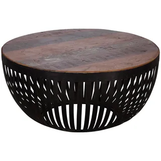 Wohnling Couchtisch Nisha Braun Mangoholz 70 x 70 x 33 cm