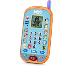 VTech - Bluey Aktivität Telefon, pädagogisches Smartphone, Zahlen Lernen, Berechnung, Logik und Auswendiglernen, Spielzeug für Kinder +3 Jahre, ESP-Version (80-554622)