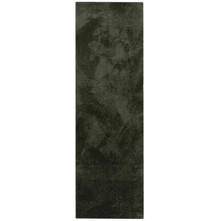 benuta Nest Läufer Nina waschbar 80/250 cm , Grün , Kunststoff , Uni , Rechteckig , 80x250 cm , Global Recycled Standard (Grs), Oeko-Tex® Standard 100 , für Fußbodenheizung geeignet, in verschiedenen Größen erhältlich, waschbar, pflegeleicht , Teppiche und Böden, Teppiche, Teppichläufer, Läufer