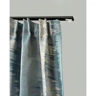 GARESA Gardinenschiene 100 1-läufig Ø 0 mm 140 cm Schwarz