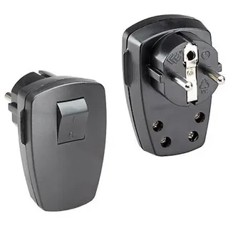 Bachmann 911.171 Schutzkontaktstecker Winkel, schwarz 911171