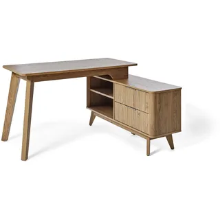Jahnke Eckschreibtisch Wave C 150 E Montana Eiche