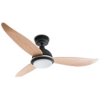 Pepeo Bayu 122 cm Deckenventilator braun mit Licht inkl. Fernbedienung