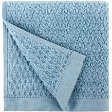 Everplush 710-01-04-55-6P Diamant-Jacquard-Badewäsche Waschlappen, Waschlappen, Marineblau Modern 6 Pack aquamarin