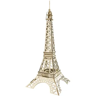 Pebaro 881L Holzbausatz Eiffelturm Lasercut, 3D Puzzle, Holzpuzzle