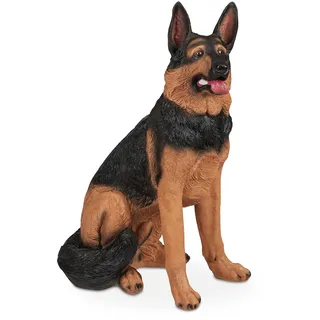 Relaxdays Schäferhund Figur 39 x 55 x 85 cm,