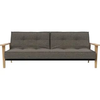 Innovation Living TM Schlafsofa »Splitback Frej, Dauerschlafsofa, bequem mit Federkernunterfederung« mit stabilen Armlehnen, in skandinavischem Design, grau