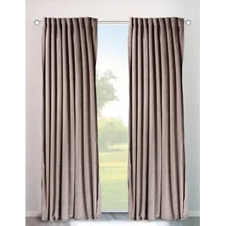 MY HOME Velvet Uni Multifunktionsband 140 x 145 cm sand 2 St.