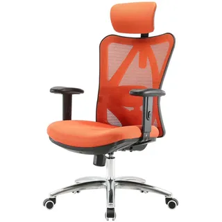 Sihoo Bürostuhl Orange , Textil , 66x129x69 cm , Büromöbel, Bürostühle, Drehstühle