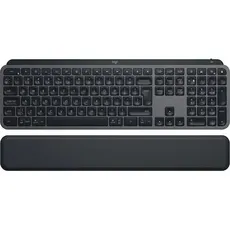 Bild MX Keys S Plus MX Palm Rest Graphite, schwarz, LEDs weiß, Logi Bolt, USB/Bluetooth, US (920-011589)