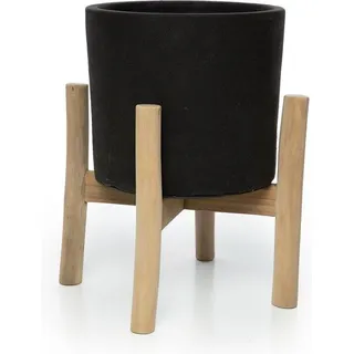 Kohle-Grill-Topf - Schwarz - Natur - S - Schwarz