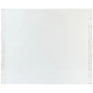 Beliani Ampara Kuscheldecke 220 x 240 cm Weiß