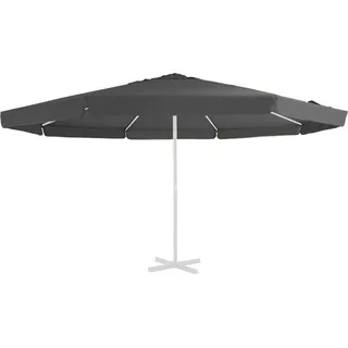 vidaXL Ersatzbezug für Sonnenschirm Anthrazit 500 cm - Grau