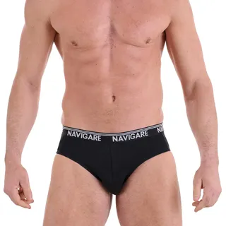 Navigare Herren 574/E (Pacco da 6) Slip, Mehrfarbig (Grau/Schwarz/Navi), L (6er Pack)