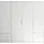 Drehtürenschrank Valencia 206 x 195 x 60 cm Weiß