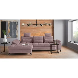 OTTO home Eckcouch Polyester 3-Sitzer Lila