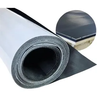 EPDM Dachbahn selbstklebend EasyStick – Dachfolie für Gartenhaus, Carport & Flachdach, wasserdicht, UV-beständig, KSK Abdichtung, schwarz 5m2 - Schwarz