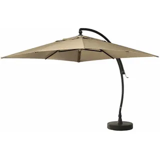 Ampelschirm Easy Sun 320x320 cm, anthrazit/taupe
