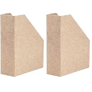 Rössler SOHO Stehsammler A4 | Stehsammler Pappe aus stabilem Karton | Büro Organizer | Schreibtisch Organizer | Zeitschriftenhalter | 315 x 260 x 80 mm | 1 Stück | Farbe: Braun | Cacao (Packung mit 2)