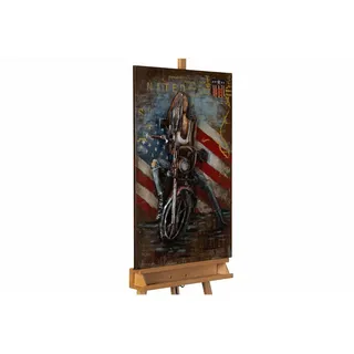 Kunstloft Metallbild Bunt 60/90 cm , Multicolor , Metall , 4x90 cm , Bilder & Rahmen, Bilder, Holz & Metallbilder
