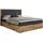 MKS MKS Boxbett 180/200 Dunkelgrau Struktur H3 7-Zonen Rechteckig 180x200 cm Schlafzimmer Betten Boxspringbetten