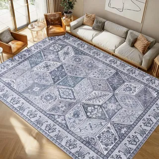 Calinline Blau Großer Perserteppich Teppich Wohnzimmer, 140x200 cm