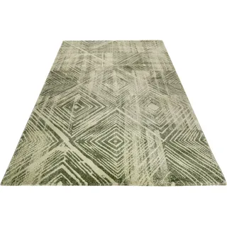 Esprit Cuba Kurzflorteppich 120 x 170 cm Grün/Hellgrün