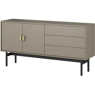 Selsey TV Schrank Board Sideboard Fernsehtisch Fernsehschrank 154 cm - Grau