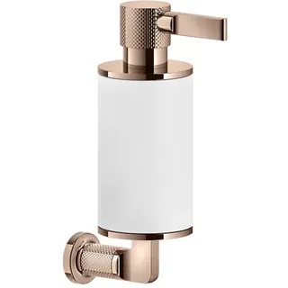 Gessi Inciso Seifenspender zur Wandmontage, Behälter weiß matt, 58513030, Farbe: Kupfer PVD