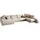 Sofa Madeline Wohnlandschaft U-Form Cord cremeweiß Longchair links - Weiß