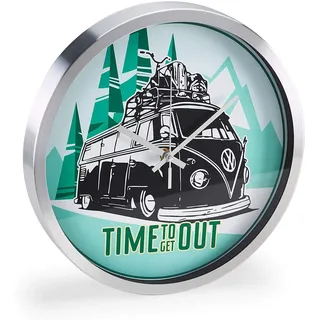 Volkswagen VW T1 Bulli Bus Uhr 30,00 cm 1H2050810 grün