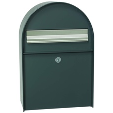 MEFA Briefkasten Amber 400 (Farbe Anthrazitgrau, Regenschutzüberstand, große Einwurfklappe, Größe: 555x380x210 mm) 400500M