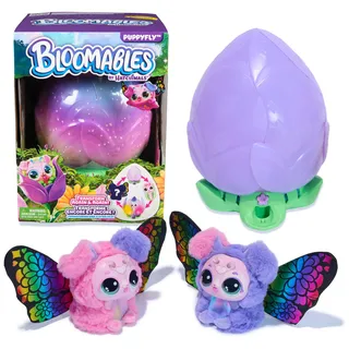 Spin Master Bloomables von Hatchimals - Puppyfly, Interaktives Spielzeug mit Überraschung, doppelter Verwandlung und über 100 Geräuschen und Reaktionen,