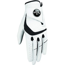 Bild von Golf Syntech-Handschuh für Damen, Linkshänder (für Rechtshänder), Weiß, Größe L