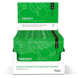 Vit2go ENERGY (30 Beutel) - Energy Drink Pulver (124 mg), Guarana und Taurin, ist dein idealer Booster Energy Drink für einen sofortigen Energieschub.